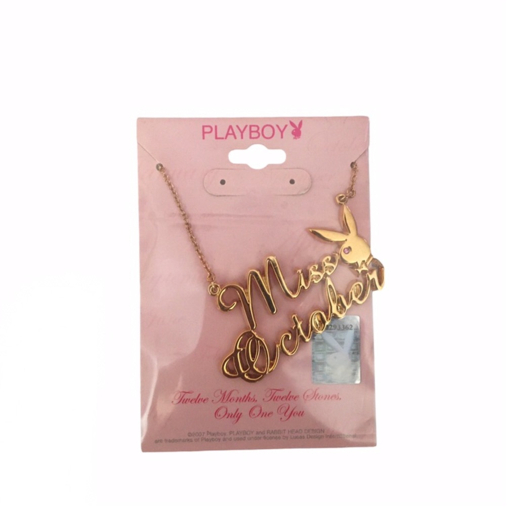 PLAYBOY Gold 'Miss October' Necklace